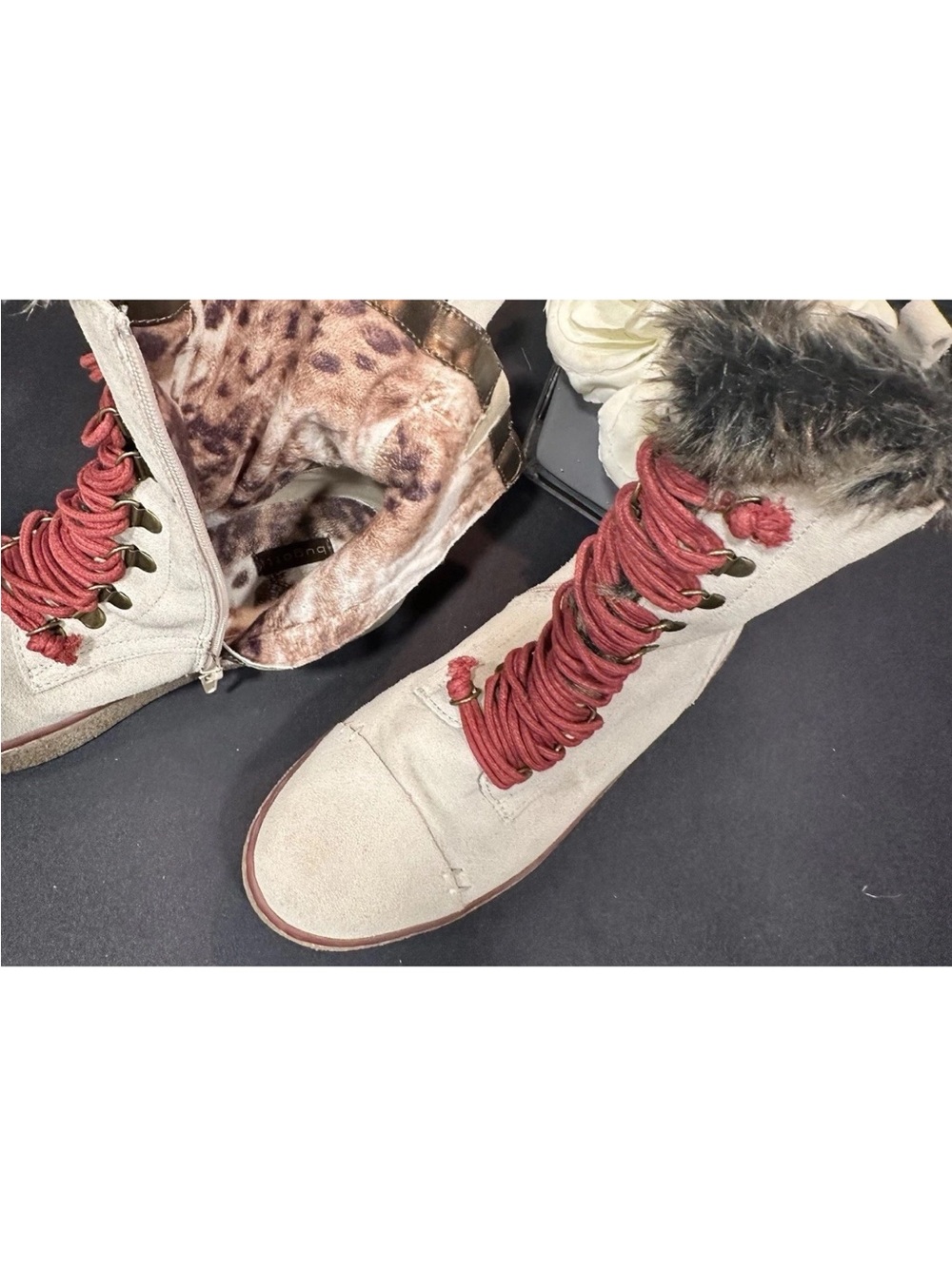 Rare Bugatti Woman’s Mid-Calf Suede Winter Hiker Boots EUR 39/US Sz 8.5